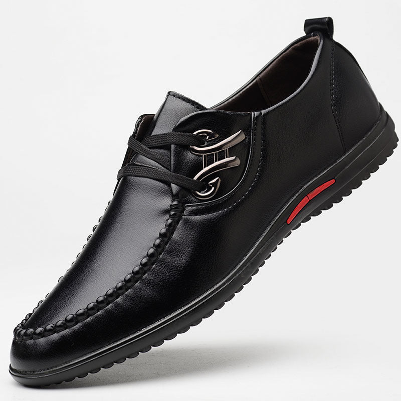 2021 spring new arrival: men's casual leather shoes - business formal, lace-up, versatile soft leather footwear - dropshipping available