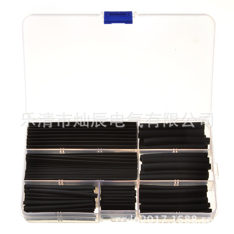 Cross-border e-commerce 150pcs heat shrinkable sleeve B box, heat shrinkable tube black, set of insulating sleeve