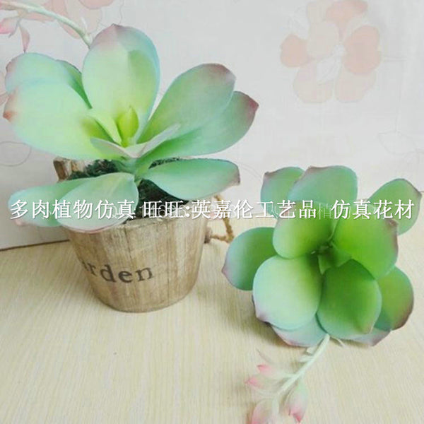 Simulated plastic flower feel PU big desert rose landscape wall design shooting fake flower shop garden decoration