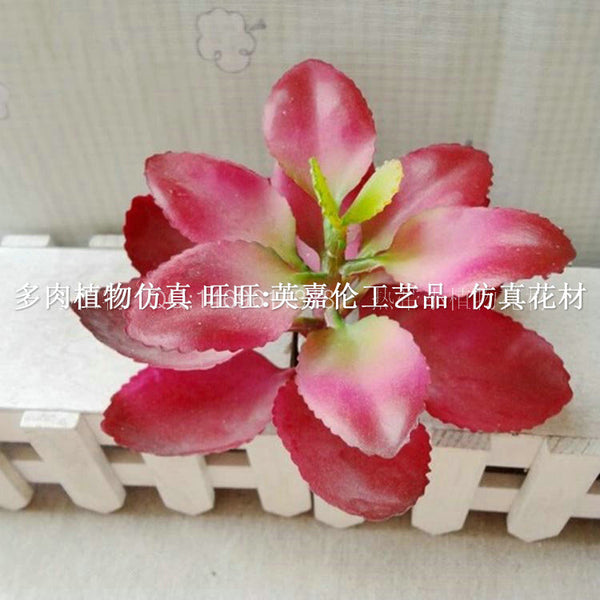 Simulation red apple leaf plant high imitation decorative plastic small flower potted plant model home desktop window display