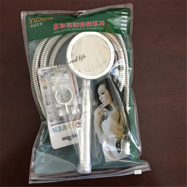 Space aluminum rain shower shower head set large outlet bathroom bath household bath pressurized water heater
