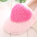 Winternew arrivalheattech shoes for women flats heart-shaped flats confinement shoes cartoon women's heattechthickened two-wear shoes