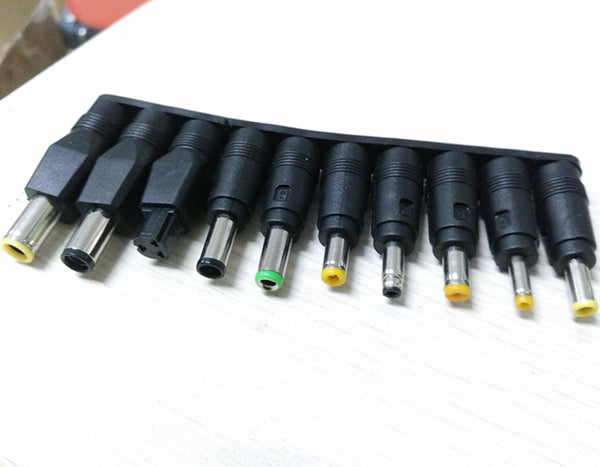 Factory direct sales 10-position notebook mobile power universal DC adapter DC5.5 * 2.1MM converter plug