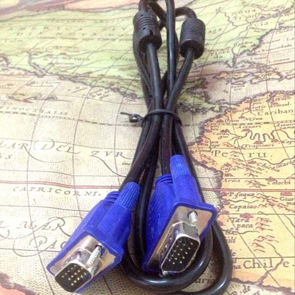 Factory direct sales VGA cable 3 + 5 blue head monitor data cable, LCD VGA cable, projector transmission cable