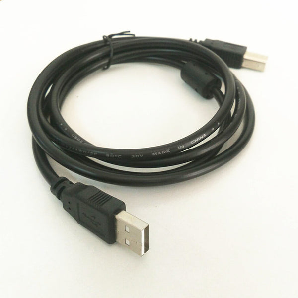 Factory direct sales high-quality USB print cable 1.5 meters square port printer data cable A/B black print cable