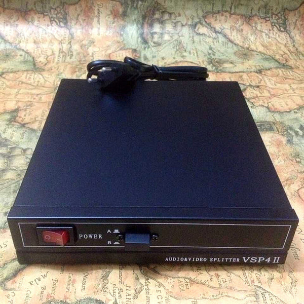 Factory direct sales 2 in 4 out audio & video switcher AV audio amplifier switcher, two in four out