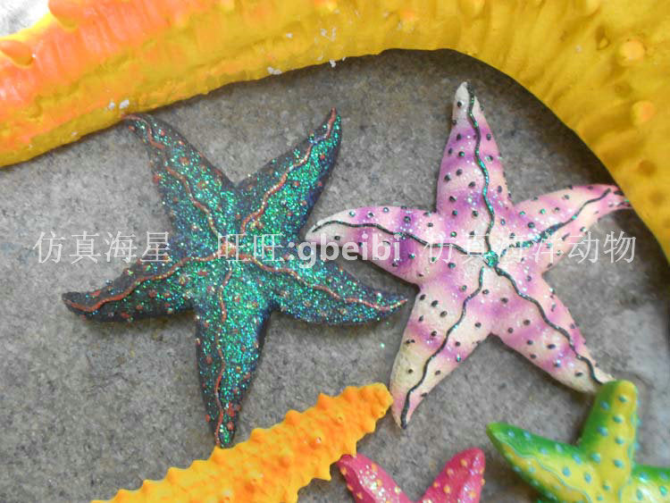 Simulation starfish fake fish ocean theme hotel restaurant decoration Mei Chen animation wall pendant resin starfish model
