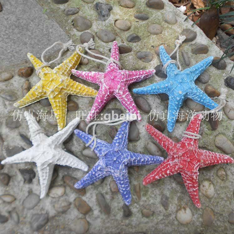 Starfish combination wall pendant wall sticker window decoration, hotel restaurant simple style starfish accessories five-finger starfish