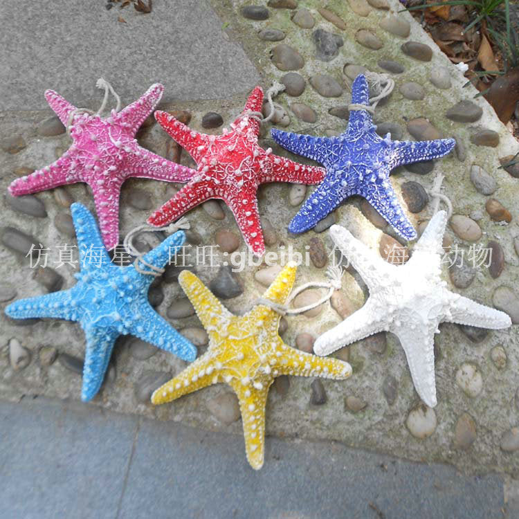 Starfish combination wall pendant wall sticker window decoration, hotel restaurant simple style starfish accessories five-finger starfish