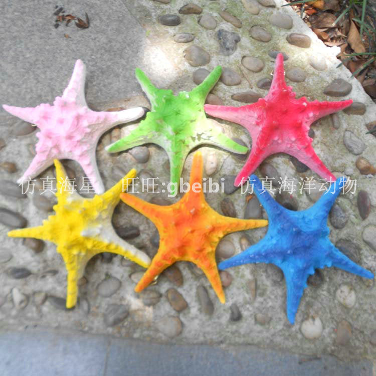 Simulation starfish fake fish ocean theme hotel restaurant decoration Mei Chen animation wall pendant resin starfish model