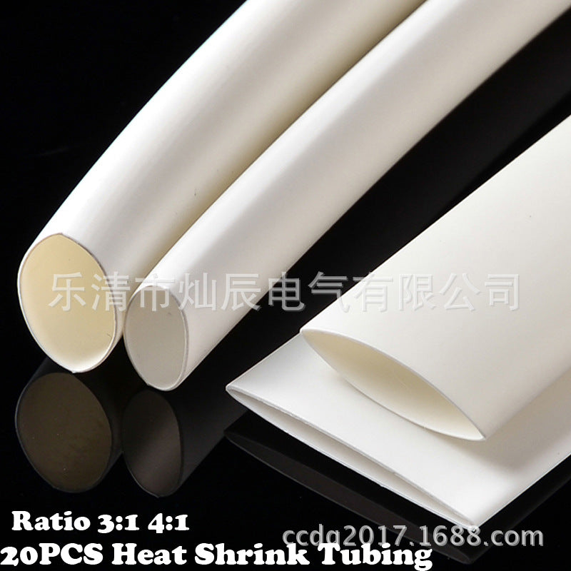 Cross-border e-commerce 20pcs bag heat shrinkable pipe PE sleeve B, Apple Android data cable 3X