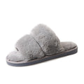 2024 autumn/winter plush slippers - outdoor wear, flat cotton slippers, open-toe confinement slippers, bestie flip-flops, warm women's shoes