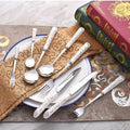 Ceramic handle cutlery set, western stainless steel dinnerware knife, fork, and spoon gift box set, stainless steel spoon ceramic gift cutlery
