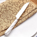 western stainless steel tableware knife, fork and spoon gift box stainless steel spoon threaded ceramic gift tableware wholesale