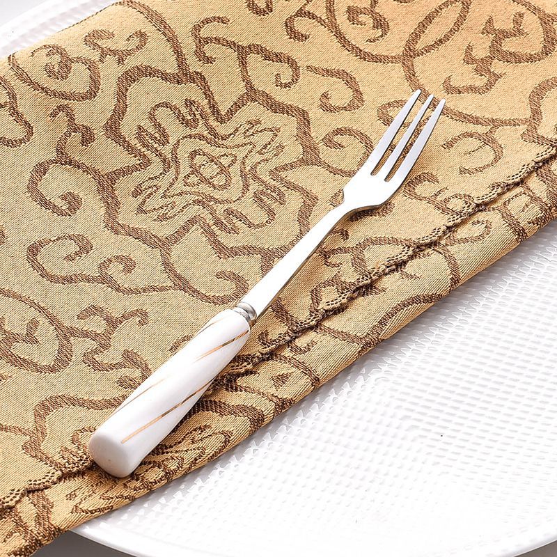 western stainless steel tableware knife, fork and spoon gift box stainless steel spoon threaded ceramic gift tableware wholesale