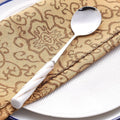western stainless steel tableware knife, fork and spoon gift box stainless steel spoon threaded ceramic gift tableware wholesale