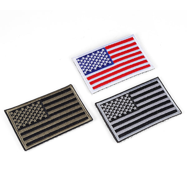 , hot spot, military fans, American flag embroidery Velcro left shoulder cloth sticker backpack sticker