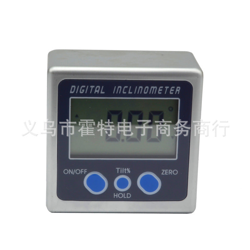 Digital Display Inclinometer Electronic Angle Ruler Angle Gauge Level Inclinometer Box with Magnetic, Plastic Housing