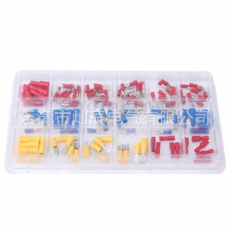Cold-pressed terminal box 120pcs semi-insulated copper terminal PVC blister waterproof connection terminal manufacturer