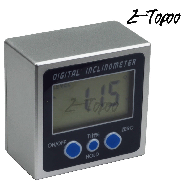 HUOTO metallic color 4 * 90 degrees, high quality, mini, angle meter, electronic tilt box