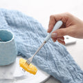 Creative ceramic handle small fork suit stainless steel fruit fork fruit pick watermelon fork coffee spoon good-looking storage jar