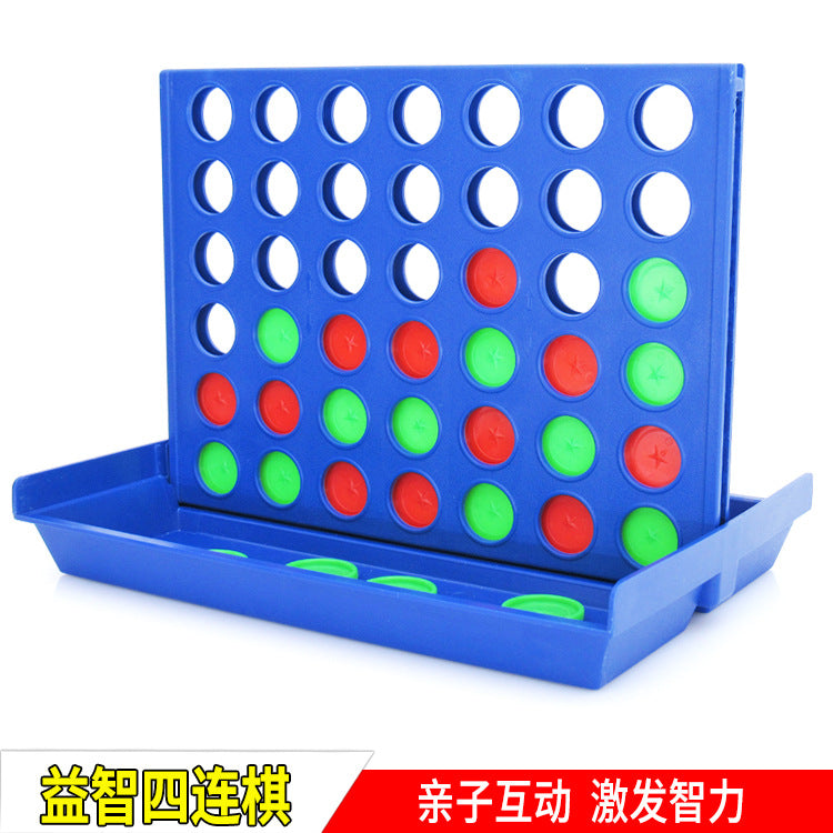 Cross-border hot three-dimensional bingo game five-piece four-game children's chess toys puzzle parent-child interactive game chess