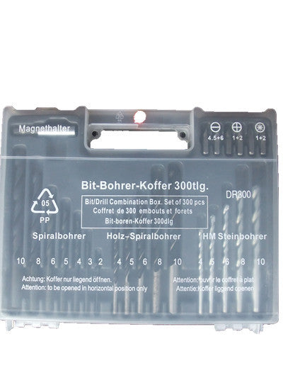 300-piece drill combination tool box