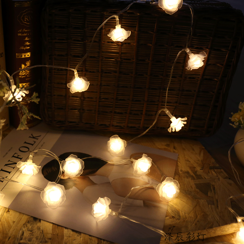 LED rose light string exquisite lighting proposal artifact KTV hotel live streaming host wedding photography room decorative light string