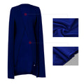 Aliexpress hot selling autumn new arrivalstylishpure colorlong large cloak fashionplus size women's suit outwear