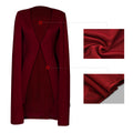 Aliexpress hot selling autumn new arrivalstylishpure colorlong large cloak fashionplus size women's suit outwear