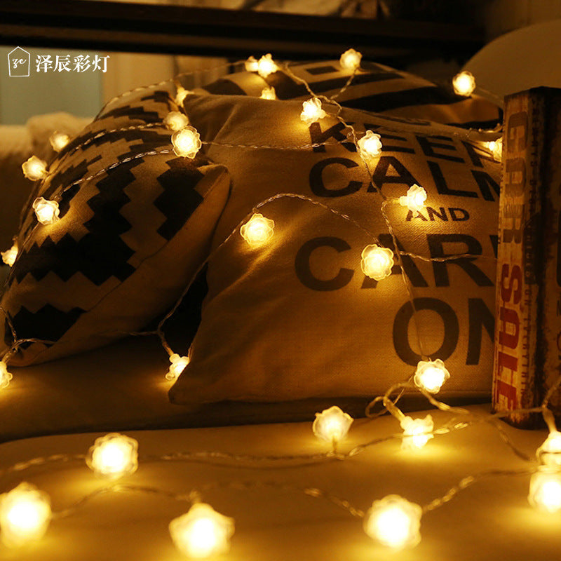 LED rose light string exquisite lighting proposal artifact KTV hotel live streaming host wedding photography room decorative light string