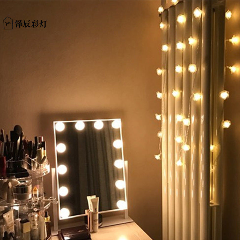 LED rose light string exquisite lighting proposal artifact KTV hotel live streaming host wedding photography room decorative light string