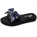 Shanjiao new arrival flip-flops handmade bows 3cm non-slip seaside vacation travel fashion women's beach shoes
