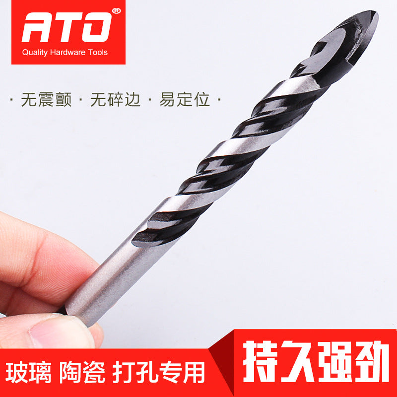 ATO hard alloy triangular drill multi-functional ceramic tile marble electric drill drilling high hardness triangular drill