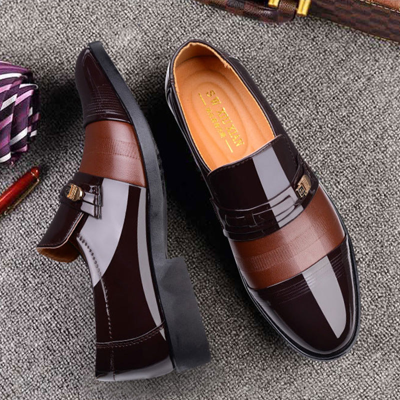 2021 spring men's business formal hollow-out leather shoes, slip-on perforated versatile men's footwear, dropshipping available