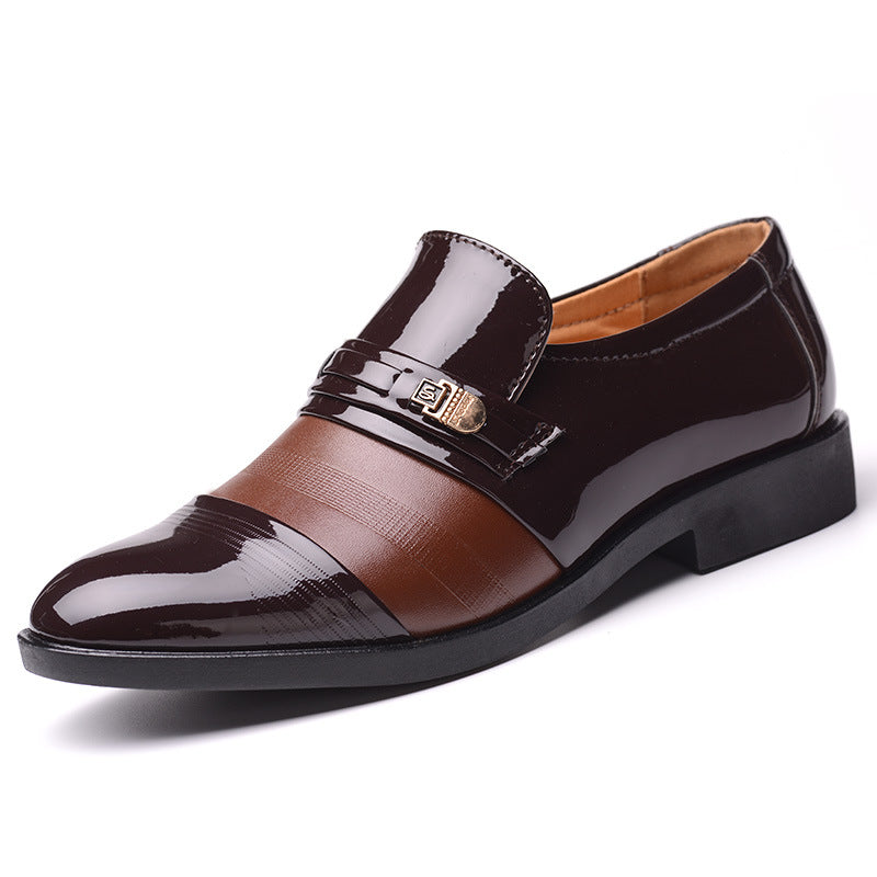 2021 spring men's business formal hollow-out leather shoes, slip-on perforated versatile men's footwear, dropshipping available
