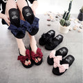 2025 summer flash sale: new 6cm high-heeled beach flip-flops - cute & stylish bowknot outdoor sandals