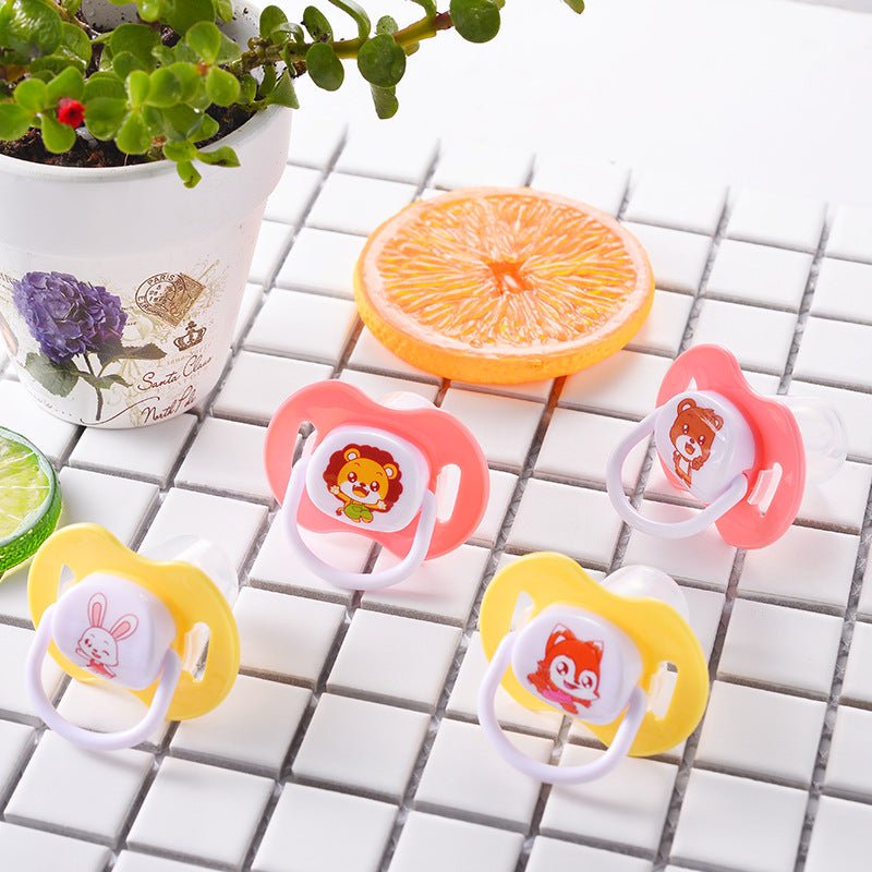 English card pack, baby pacifier cartoon silicone sleeping pacifier, newborn baby pacifier with lid.