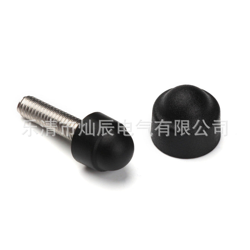Cross-border 145pcs steel bar protective cap black rubber hexagonal nut cover box M4-M12 bolt cover