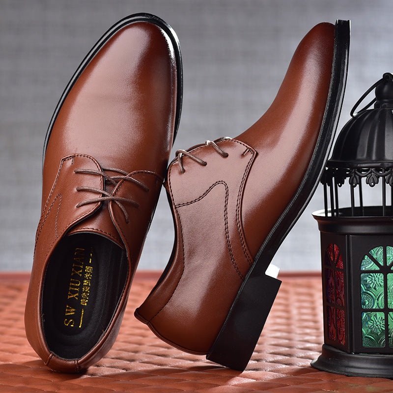 selection: 2021 new men's leather shoes - business formal, lace-up, versatile casual shoes - dropshipping available