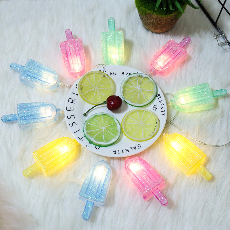 Children's fun lanterns led popsicle lanterns string lanterns festival lanterns string flashing lights bar lantern ball decorative small lanterns