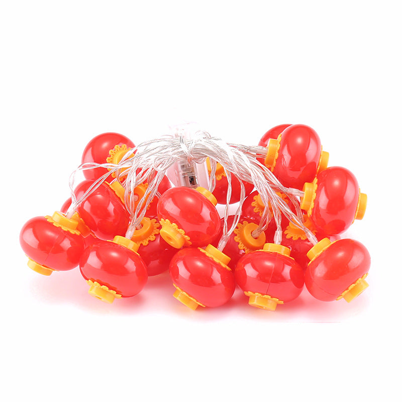 LED New Year's Eve red lanterns small colorful lights, outdoor small fresh flashing lights string lights bedroom neon lights holiday decoration