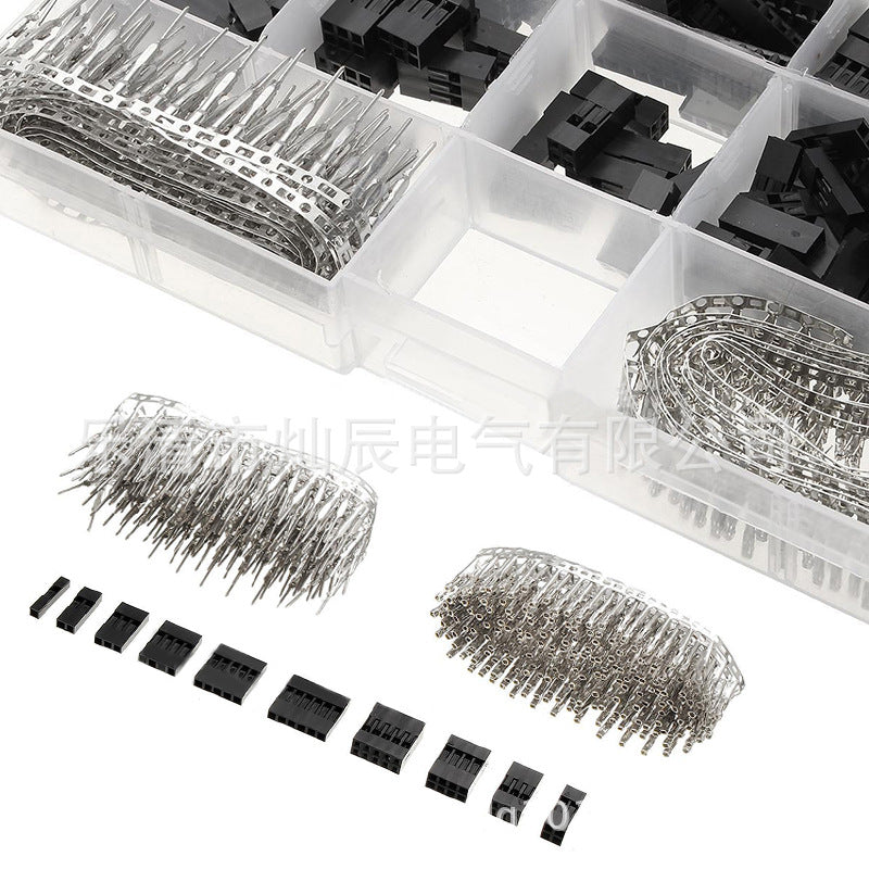 610PCS Boxed Automotive Terminal Connector Pin DuPont Terminal, Board-to-Wire Electronic Harness Connector