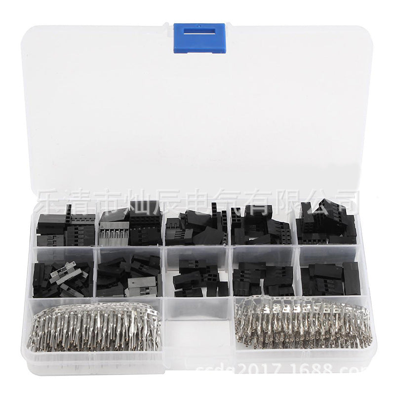 610PCS Boxed Automotive Terminal Connector Pin DuPont Terminal, Board-to-Wire Electronic Harness Connector