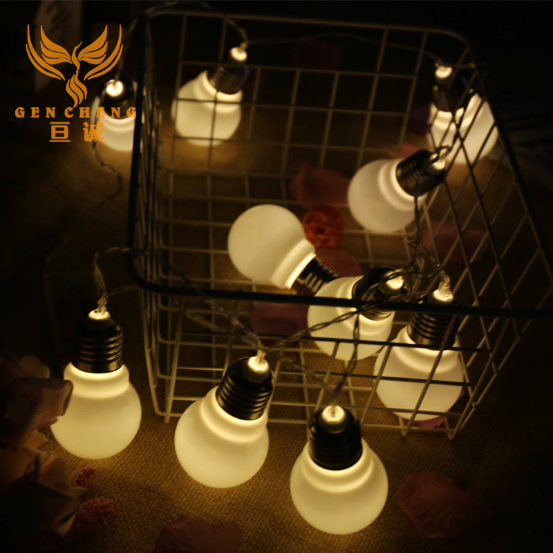 LED small bulb lights directly from the manufacturer ball light string outdoor waterproof municipal lighting festival