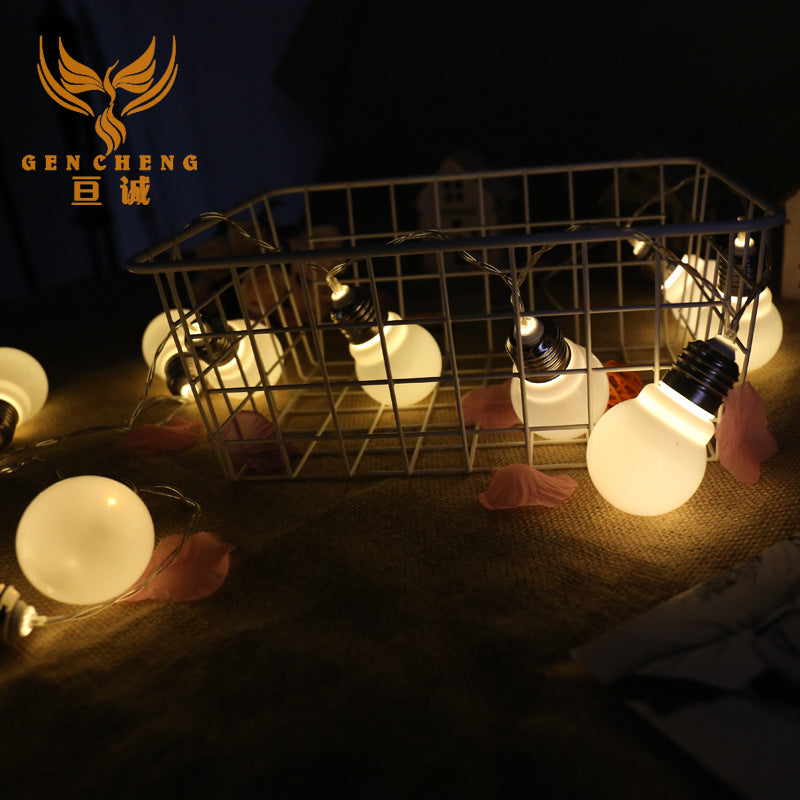 LED small bulb lights directly from the manufacturer ball light string outdoor waterproof municipal lighting festival