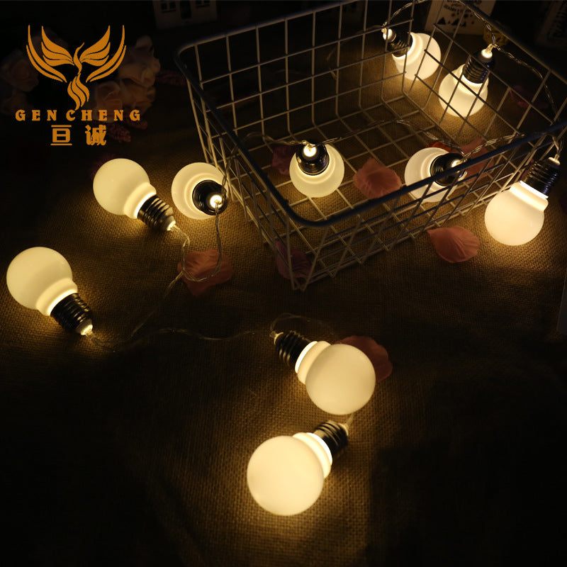 LED small bulb lights directly from the manufacturer ball light string outdoor waterproof municipal lighting festival
