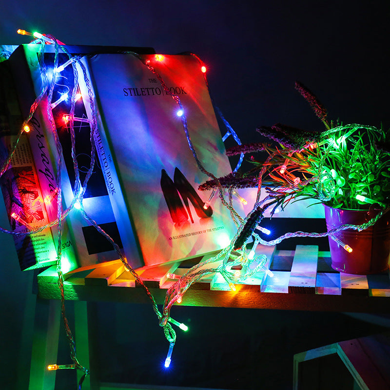 Battery light Christmas flash light full sky star light decorative light holiday lights led light string USB light string cable