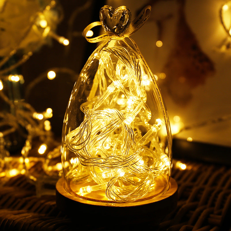 Battery light Christmas flash light full sky star light decorative light holiday lights led light string USB light string cable