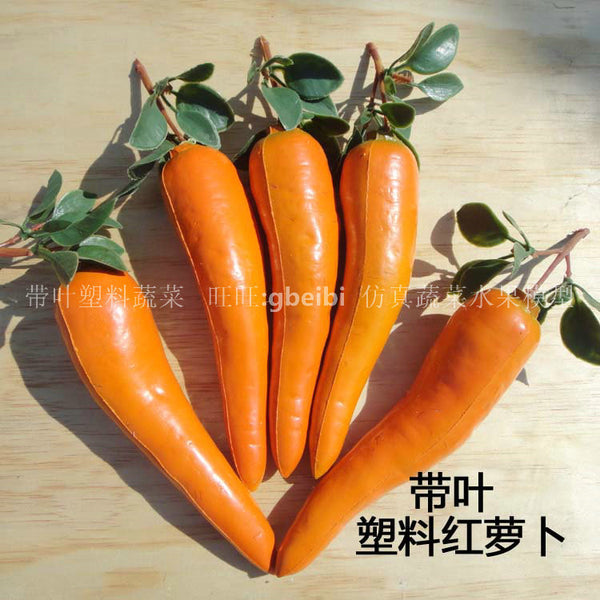 Simulation plastic vegetable with leaves carrot red pepper bitter gourd, eggplant loofah, plastic fake corn ginger pepper